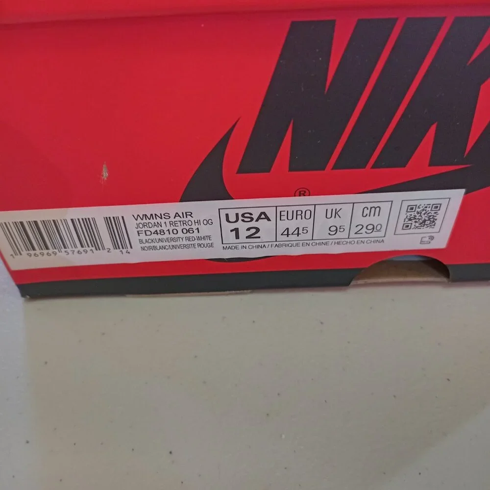Size 10.5 - Air Jordan 1 Retro OG 2023 High Satin Bred mens 10.5 womens 12 - Picture 7 of 12